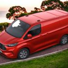 Red Ford camper