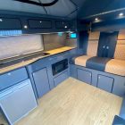Dark interior camper design